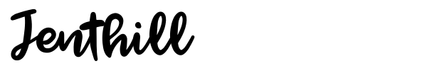 Jenthill font preview